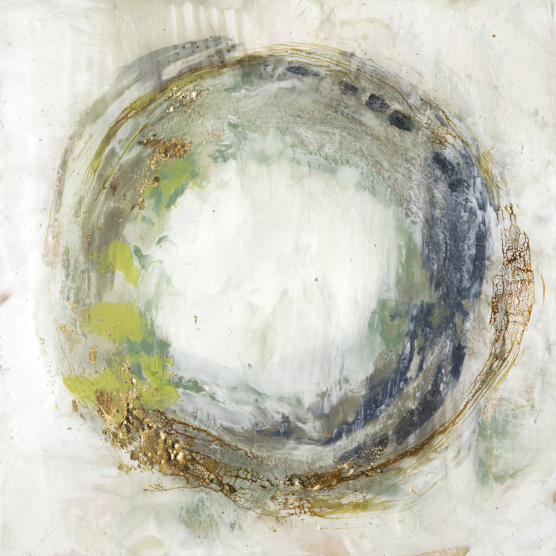 Fluid Orbit I by Jennifer Goldberger - Wrapped Canvas Painting, 51cm H x 51cm W x 3.8cm D
