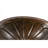 19" Oval Sunburst Self Rimming Hammered Copper Sink