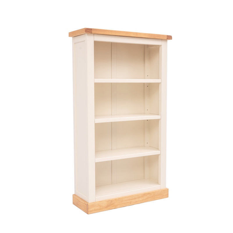 Middlebrook 120cm H Standard Bookcase, Off White, 120cm H x 70cm W x 25cm D