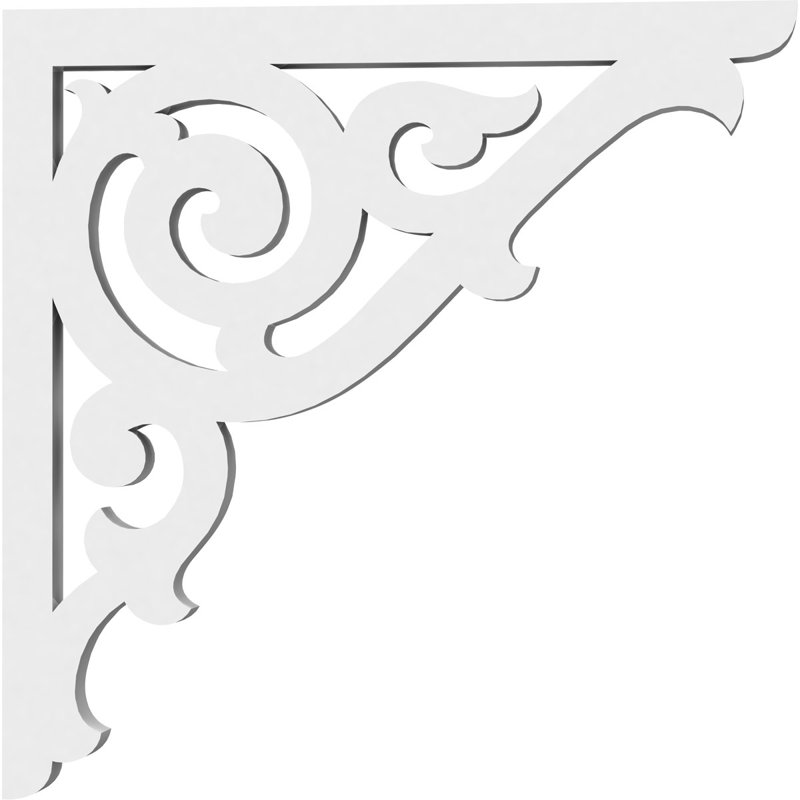 Support de qualité architecturale Hurley, L 5/8 po x P 8 po x H 8 po, Athènes, PVC