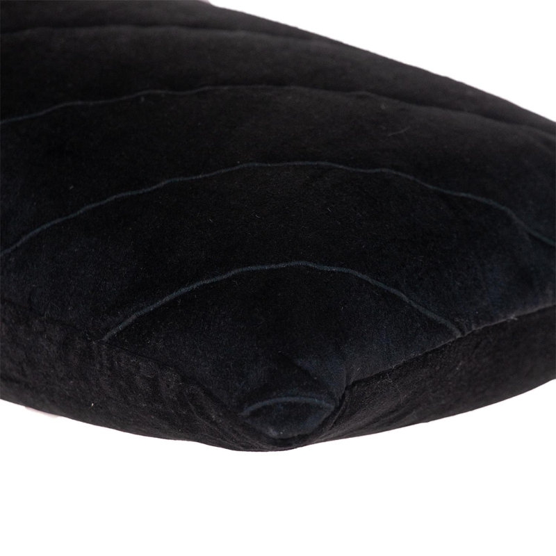 Chevron Throw Pillow, Black