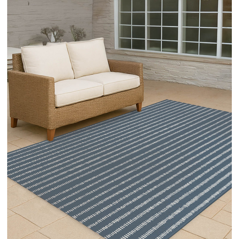 Tapis d'extérieur antidérapant Scatter Row, Rectangulaire 8 pi x 10 pi