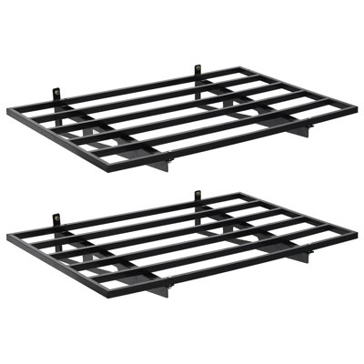 Ensemble de 2 tablettes de rangement murales murales pour garage 2 x 6 pi