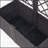 Poly Rattan Brown Trellis Raised Bed with Drainage Plug