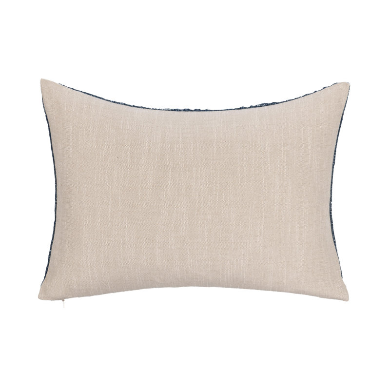 Gratitude Indoor/Outdoor Pillow Cover & Insert, Navy Blue, Rectangle 14"H x 20"W