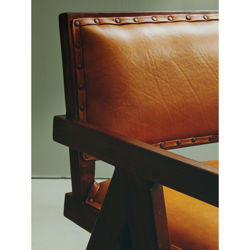 Waylan Leather Accent Chair