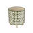 Footed Stoneware Planter with Abstract Print-777592786