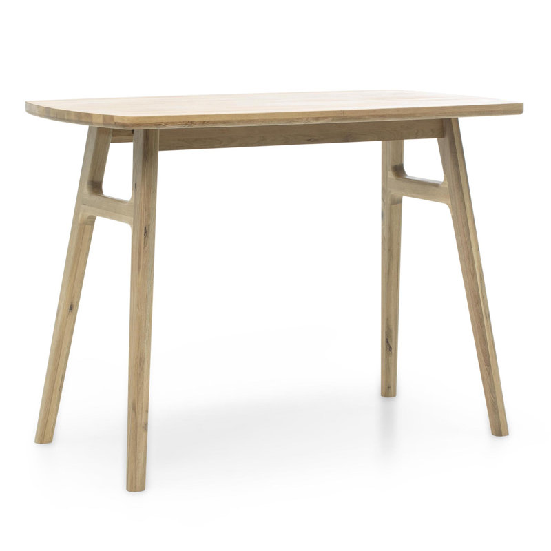 Oak Solid Wood Dining Table, 27.5" W x 36.22" L