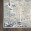 Tapis tissé à la machine abstrait 6 pi x 9 pi ivoire
