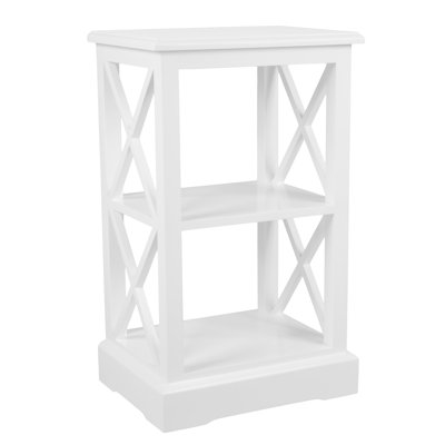 Cavallo Solid Wood Pedestal End Table