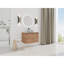 Meuble-lavabo mural 30 po avec lavabo d'art en céramique et 2 portes à fermeture en douceur, contreplaqué