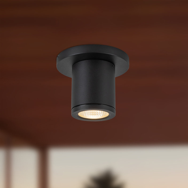 Nordic 1 - Light LED Flush Mount, Black, 5 W, 3.5" H x 4.38" W x 4.38" D