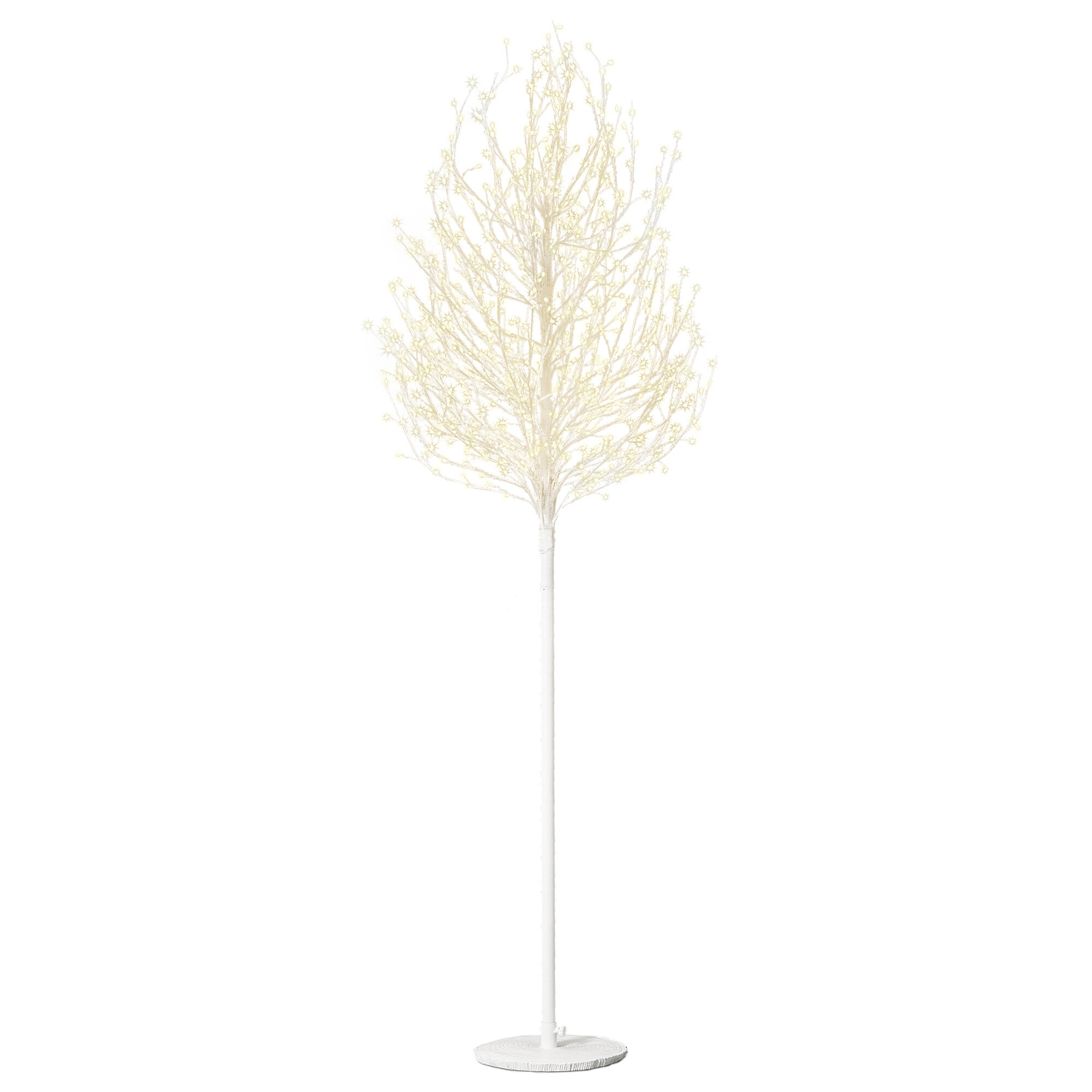 The Seasonal Aisle VeryMerry Micro-Dot Birch Tree with Warm White LED ...