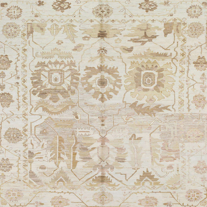 Tapis abstrait moderne 1609, Carré 7 pi
