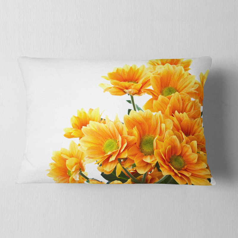 Coussin lombaire floral chrysanthemum