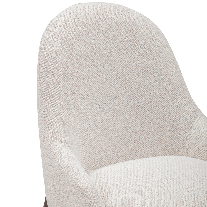 Chaise en chenille Glendale, Blanc