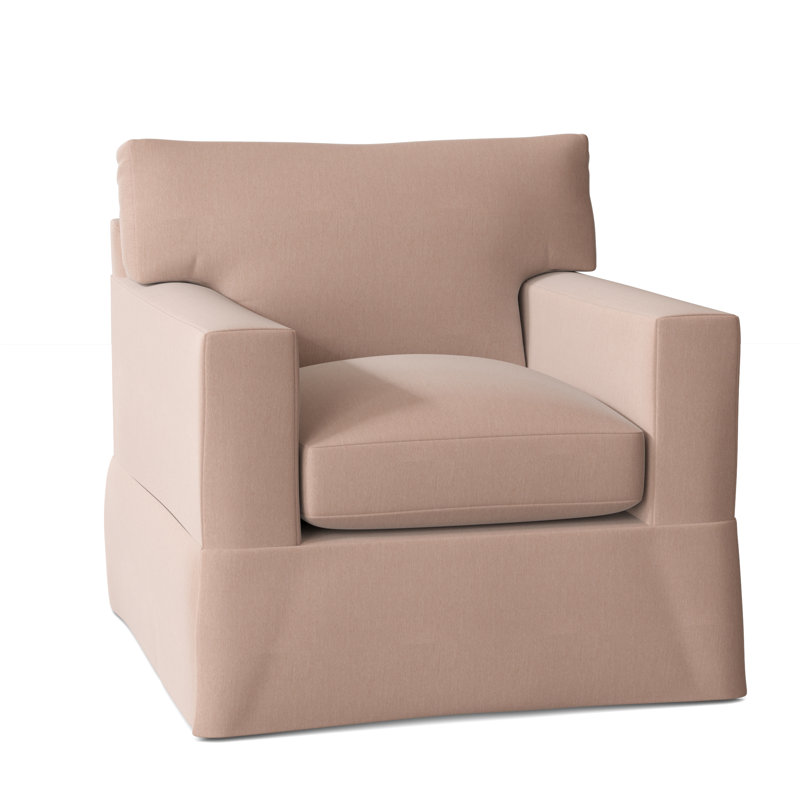 Fauteuil à housse large 37 po McCall, Rose Peyton