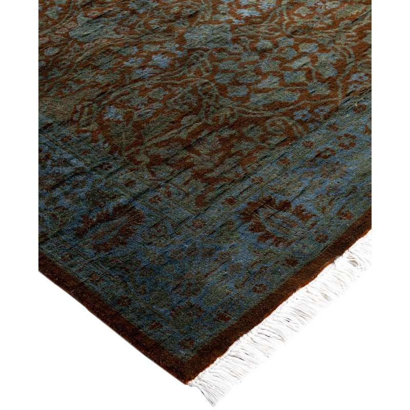 Overdyed One-of-a-Kind 3' 0" X 7' 8" Hand Knotted Area Rug