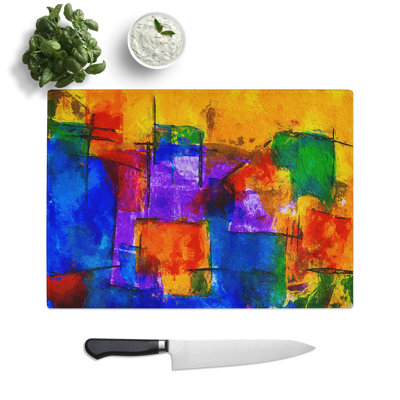 Tempered Glass Art Painting Vol.398 Chopping Board
