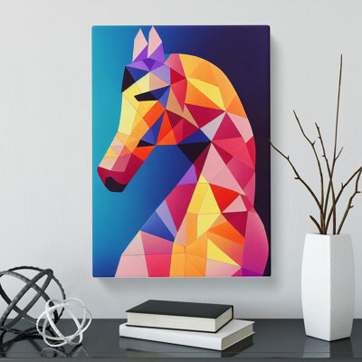 Lenhartsville Horse Geometric - Wrapped Canvas