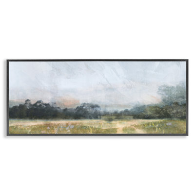 " Rural Field Abstract Landscape " by Nina Blue