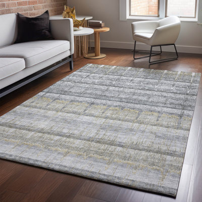 Premium Machine Washable Cerrito Grey Rug