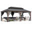 Pavillon de jardin en aluminium avec double toit-90577629