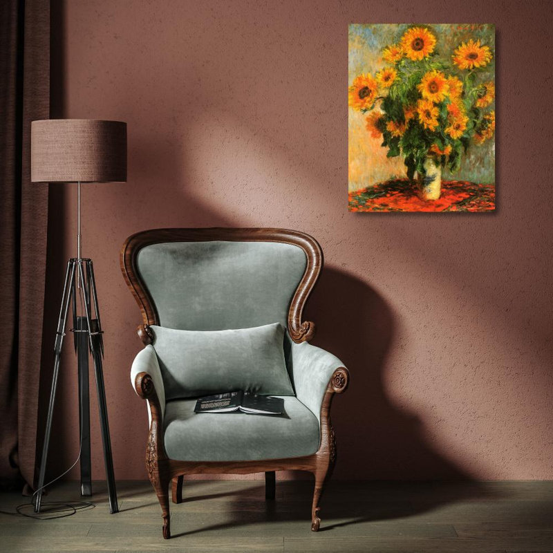Sunflowers, c.1881, 18" H x 14" W