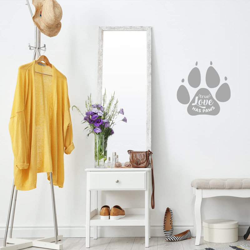 Text & Numbers Non-Wall Damaging Wall Decal, 13" H x 13" W, Silver