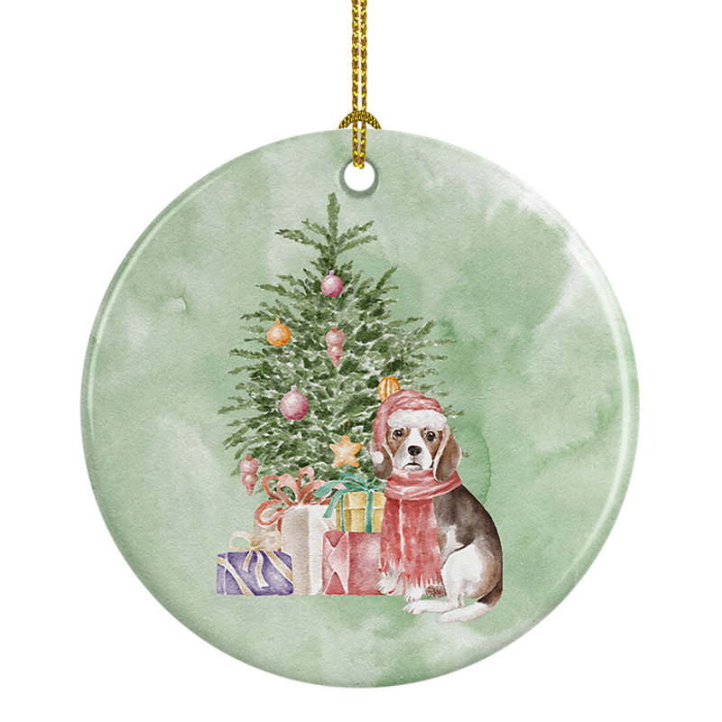 Figurine décorative de Noël chiot Beagle