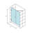 Nautis 74" H Hinged Frameless Shower Door-15206191