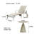 Outdoor Pool Beach Loungers Are Adjustable Outdoor Chaise Lounge Set with Table