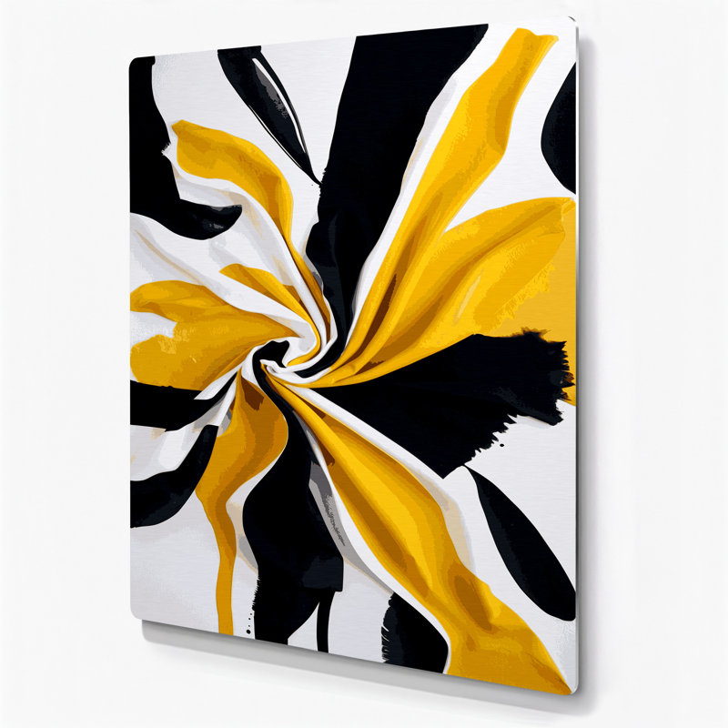 Abstract Watercolor 67 Blue Metal Wall Art
