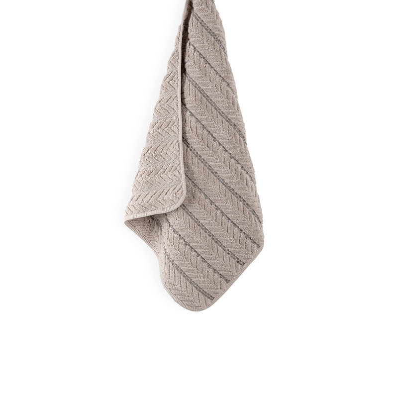 Herron Jacquard Fingertip Towel, Fog
