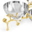 Lovebirds Silver & Gold Double Dish