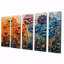 Fantaisie champ de fleurs de chardon - Art mural - chardon - ensemble d'art mural traditionnel 5 pièces-1098454548