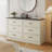 Hava Farmhouse 6 White Drawer Dresser for Bedroom, 55" Double Dresser & Chest of Living Room, TV Stand-114244269