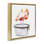 «Flamingo Bubble Bath Time», art mural encadré par Jennifer Redstreake