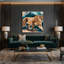 «Big Cats Mountain Mountain», art mural sur toile brune-1352162393