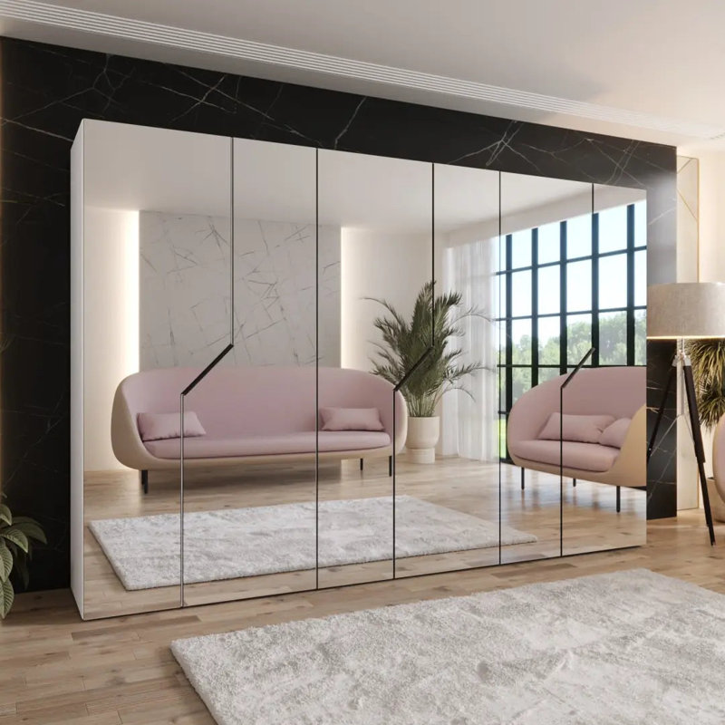 Manufactured Wood Wardrobe, White
