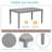 5 Piece Modern Dining Set