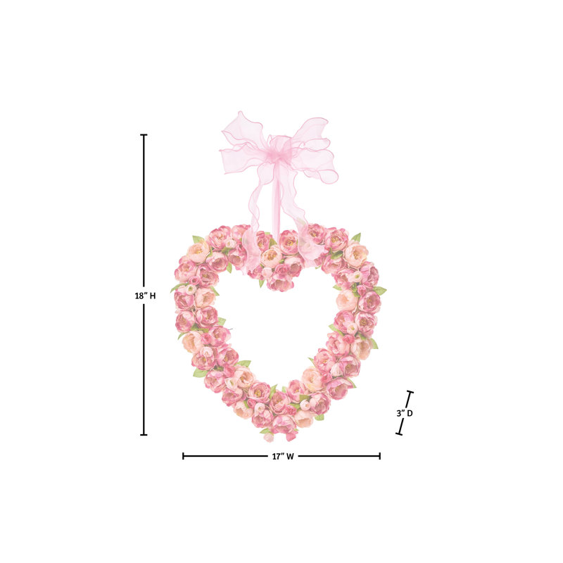 Couronne de jardin rose 18 po, Couronne de jardin rose 18 po