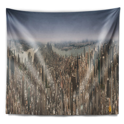 Photographie nyc 360 degrés panorama tapisserie Cityscape