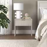 Kenslow 24" Wide Rectangular Nightstand in Alder White