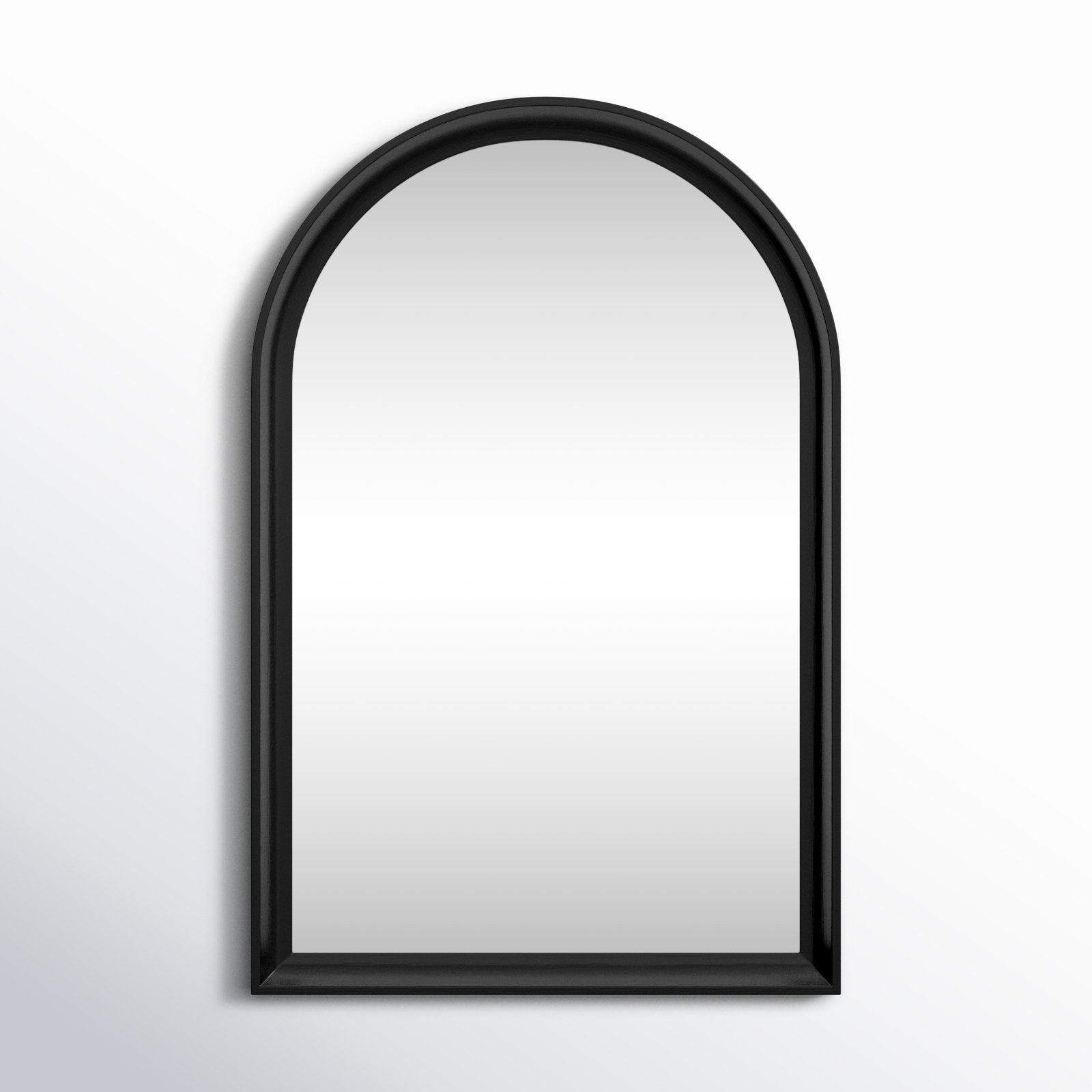 Branwell Wood Mirror, 36" x 24", Black
