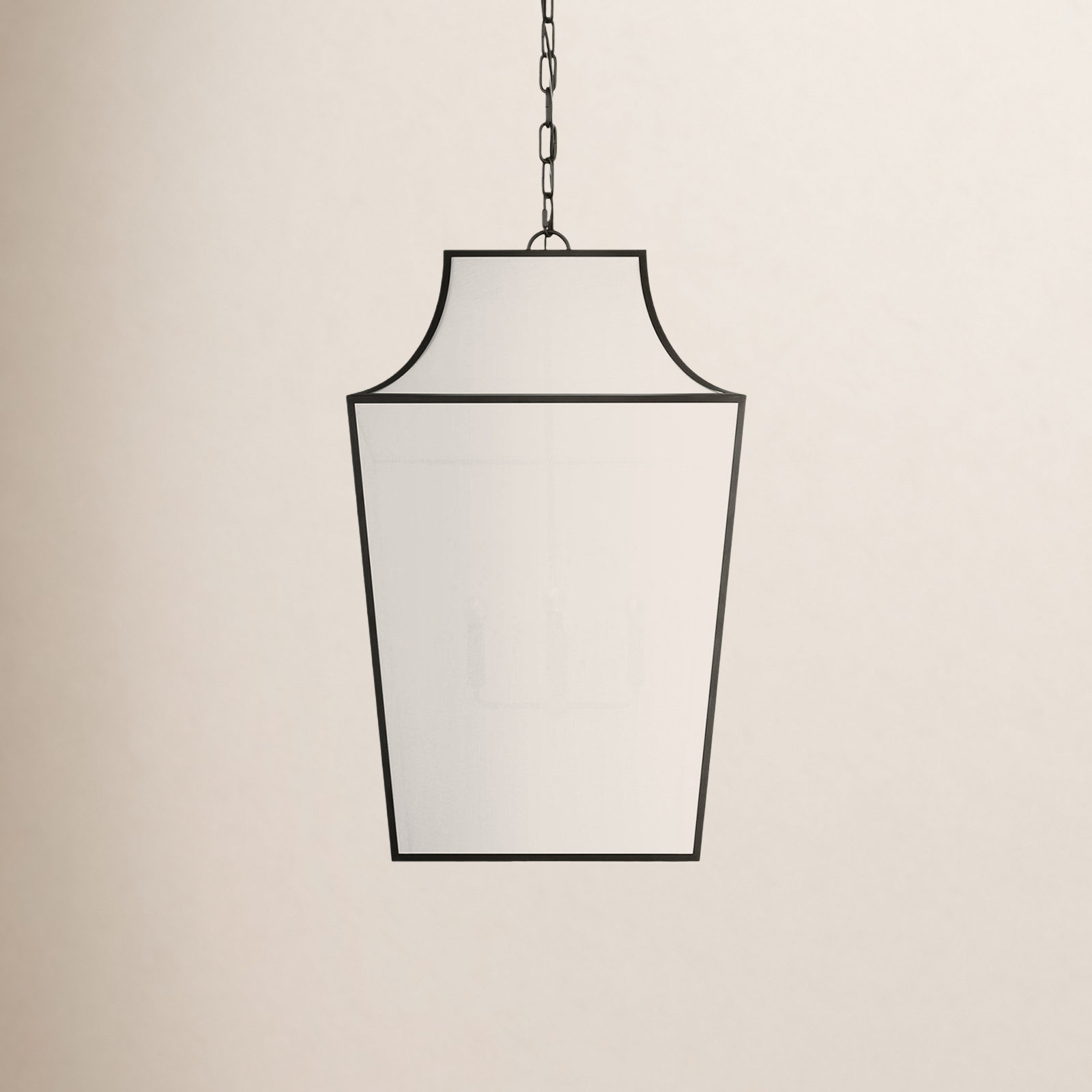 Arnio Linen Steel Dimmable Pendant, 37.88" H x 22" W x 22" D
