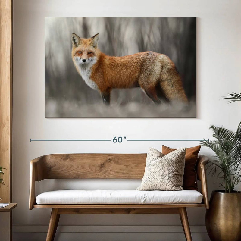 Brampt Charming Red Fox, 34" H x 51" W