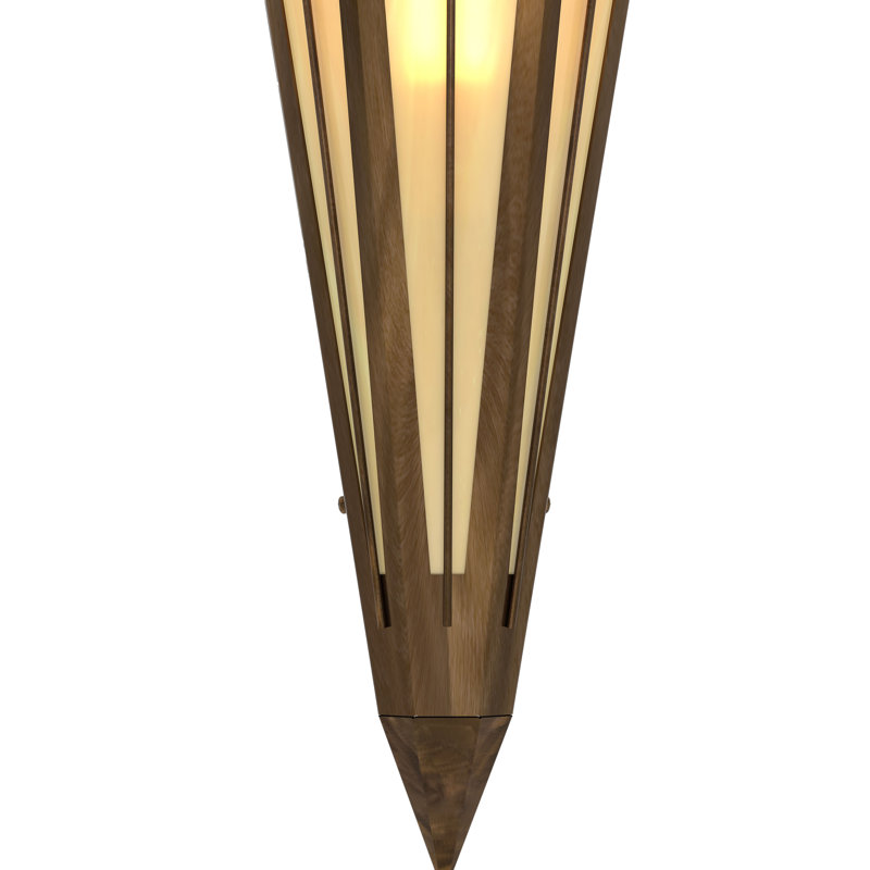 1 - Light Flush Mounted Sconce, Antique Copper, Beige, Idalight