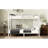 Twin Xl Over Bunk Bed For Teens And Adults, White Metal, Space Design, Non - Coating, Noise Prevention, Under Storage, Simple To Up Metal Adults Teens, Stable Structure, Reduction, Space, Safe-1915924787