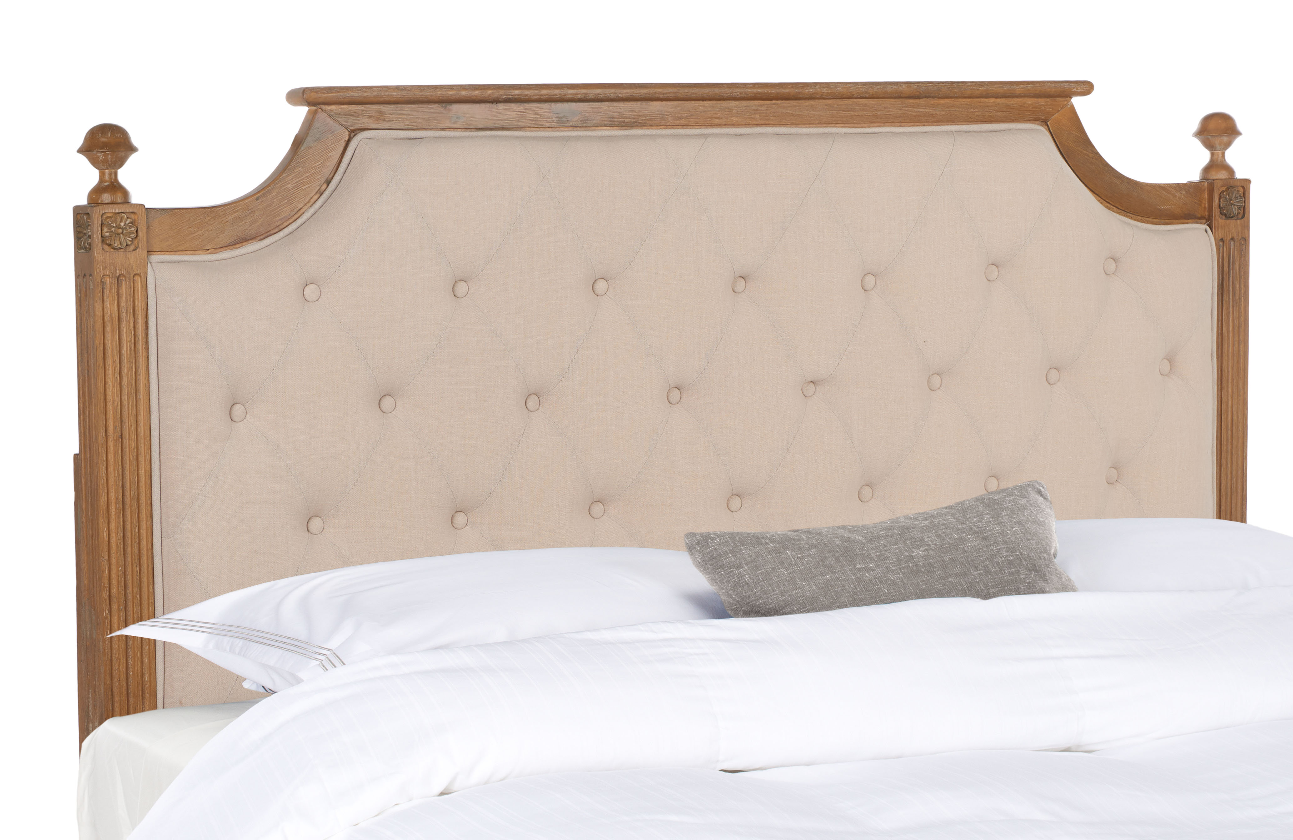 Upholstered Solid Wood Panel Headboard